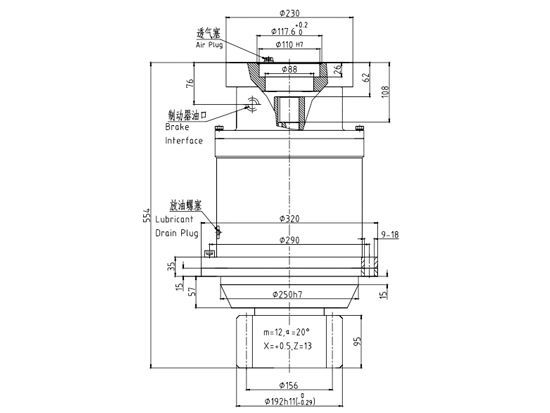 回轉減速機JHZ100B